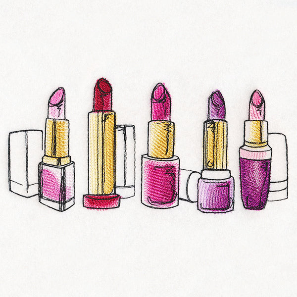 Shades of Pink Lipstick Rainbow