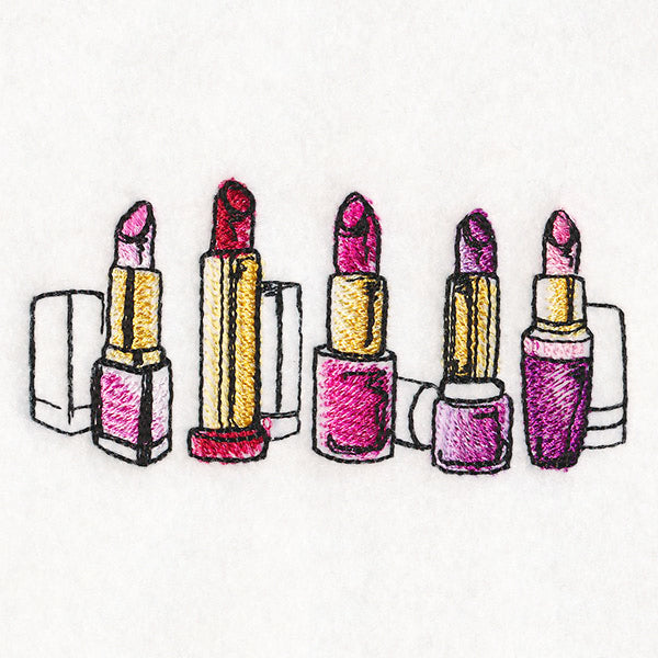 Shades of Pink Lipstick Rainbow