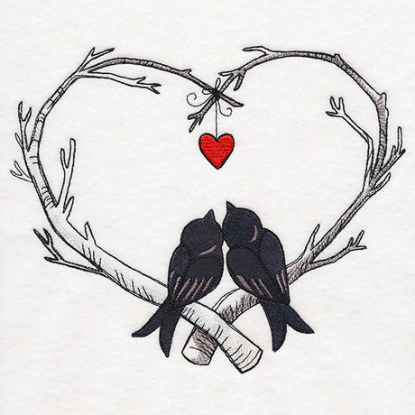 Poe-etic Love Birds