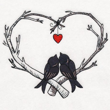 Poe-etic Love Birds