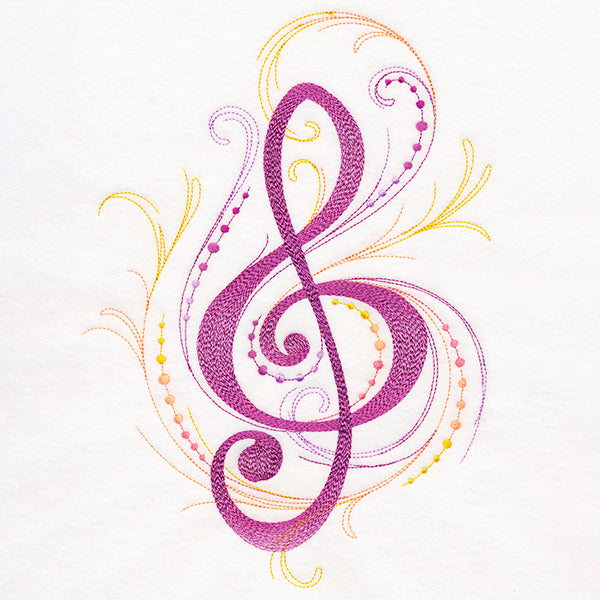 Treble Clef Flourish