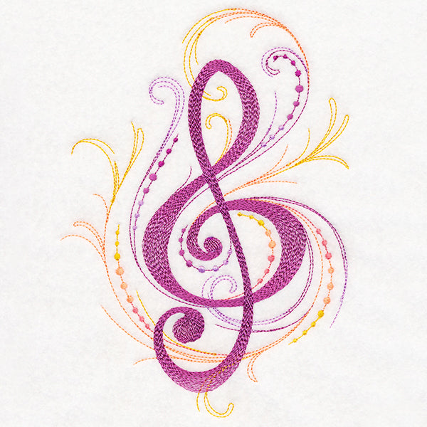 Treble Clef Flourish