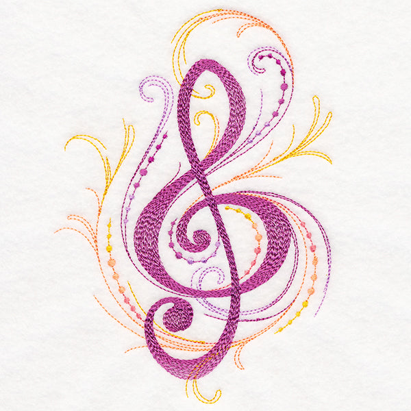 Treble Clef Flourish