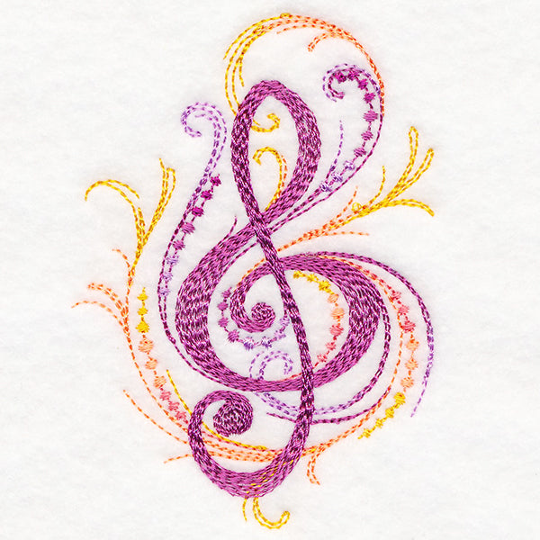 Treble Clef Flourish