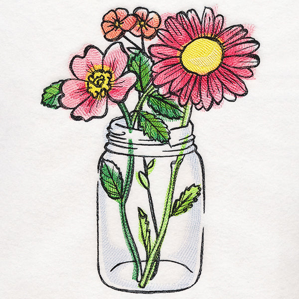 Blooming Mason Jar