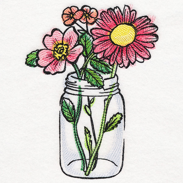 Blooming Mason Jar