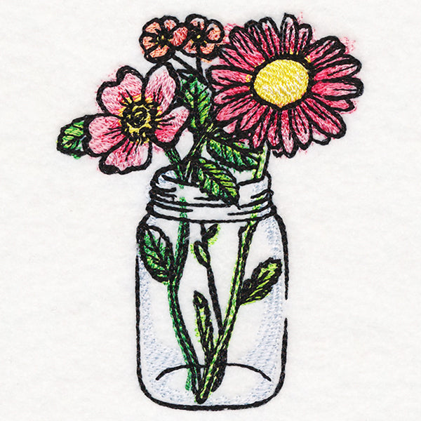 Blooming Mason Jar