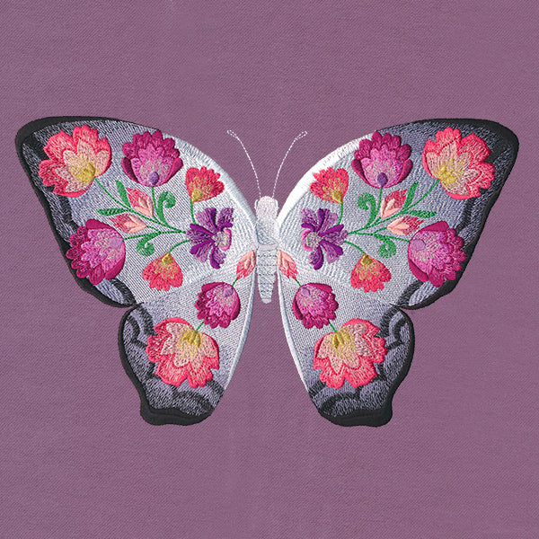 Folk Flowers Butterfly