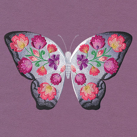 Folk Flowers Butterfly