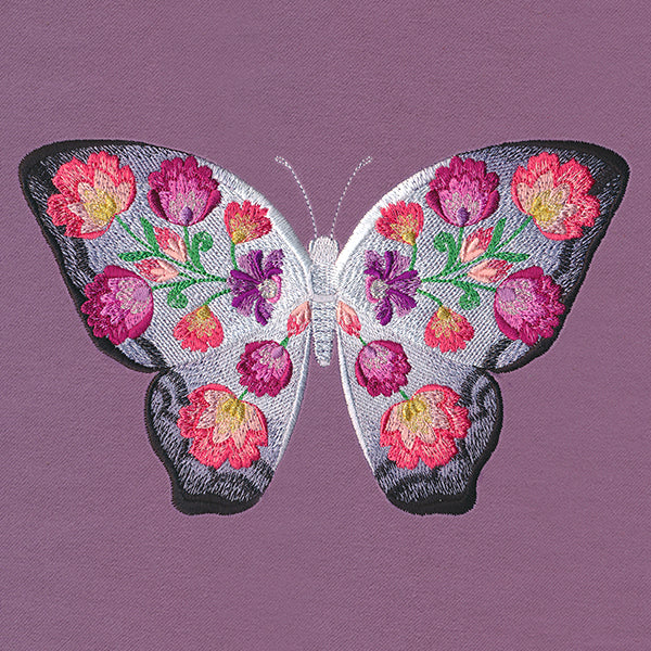 Folk Flowers Butterfly