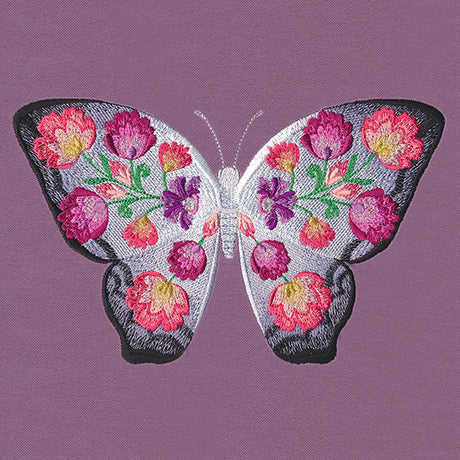 Folk Flowers Butterfly