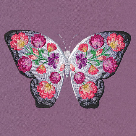 Folk Flowers Butterfly