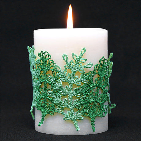 Lush Ferns Candle Wrap (Lace)