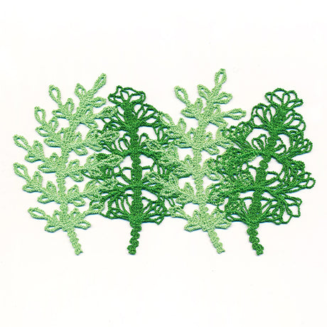 Lush Ferns Candle Wrap (Lace)