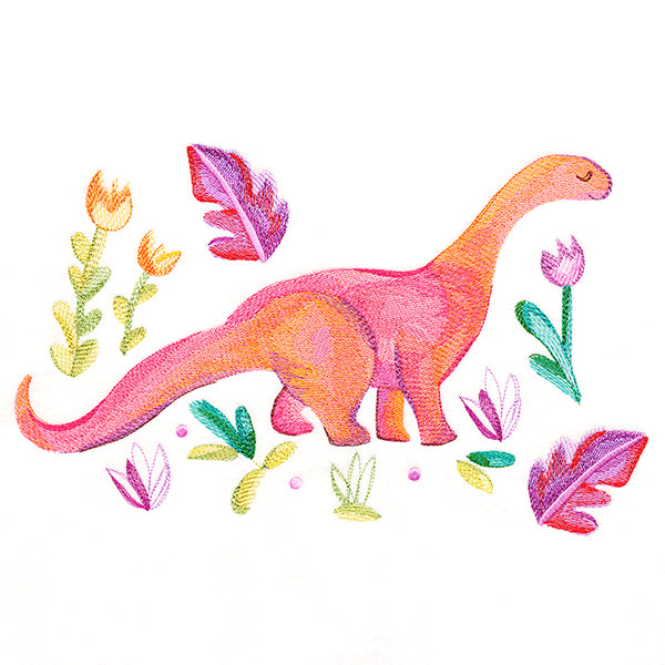 Watercolor Brontosaurus
