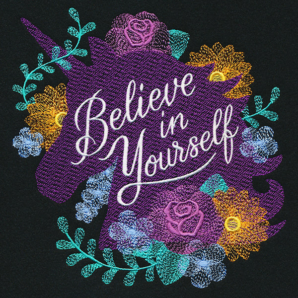 Believe in Yourself Blooming Unicorn