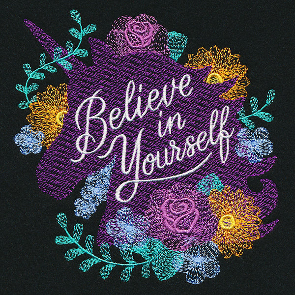Believe in Yourself Blooming Unicorn