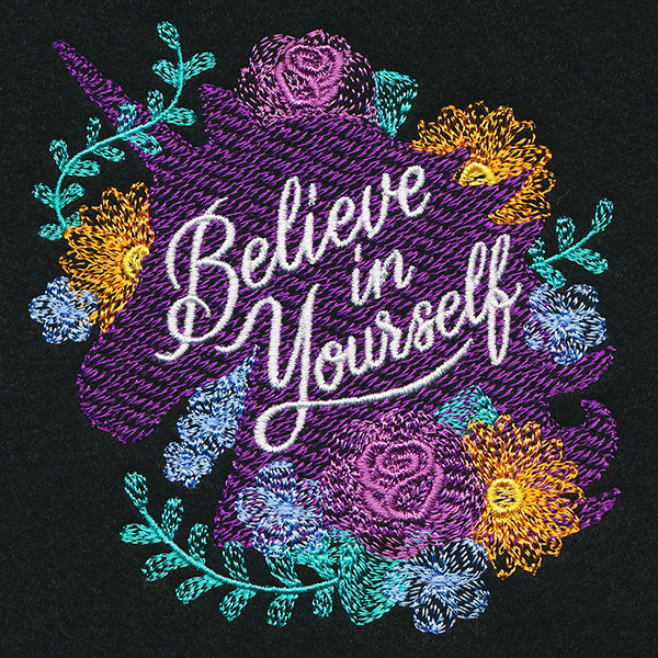 Believe in Yourself Blooming Unicorn