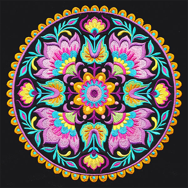 Folk Flowers Medallion