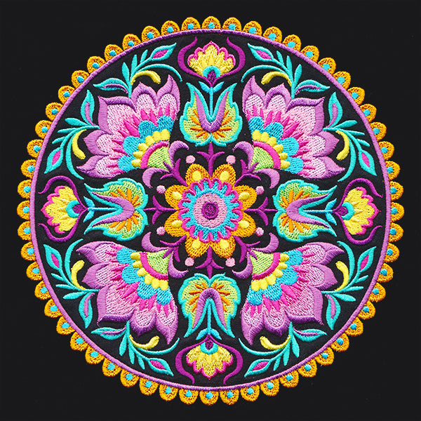 Folk Flowers Medallion