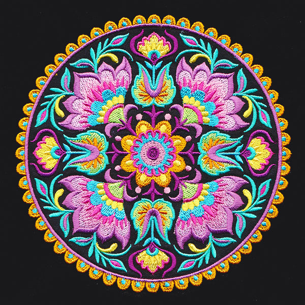 Folk Flowers Medallion