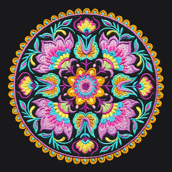 Folk Flowers Medallion