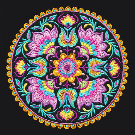 Folk Flowers Medallion