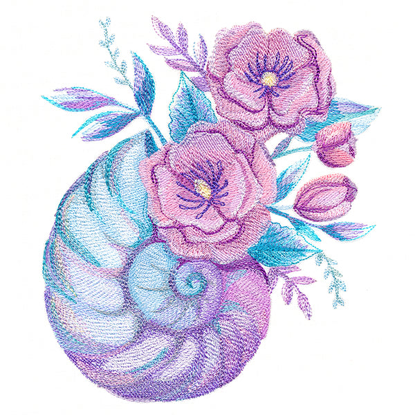 Silvered Seashell Blossom