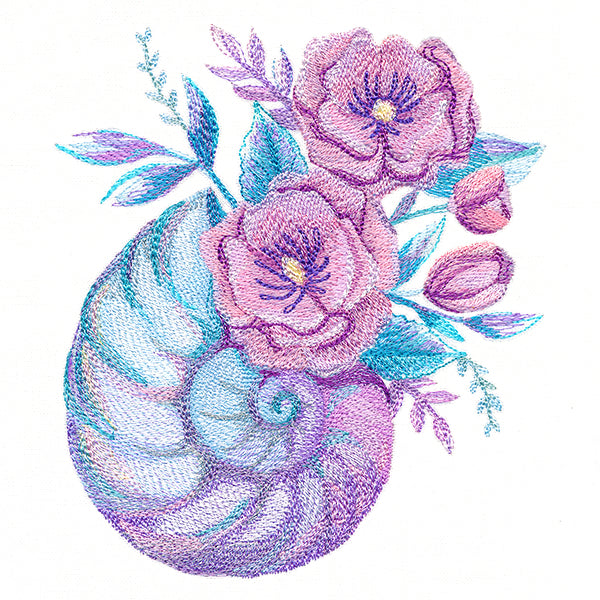 Silvered Seashell Blossom