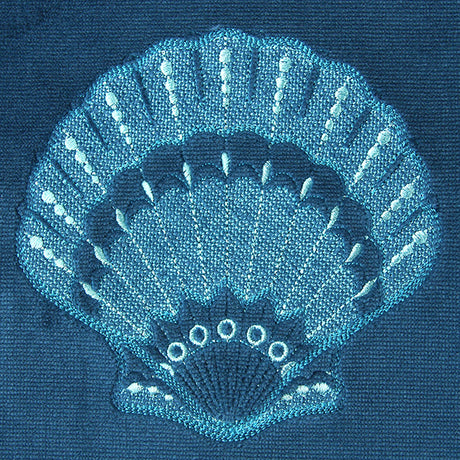 Ocean Breeze Fan Shell (Embossed)