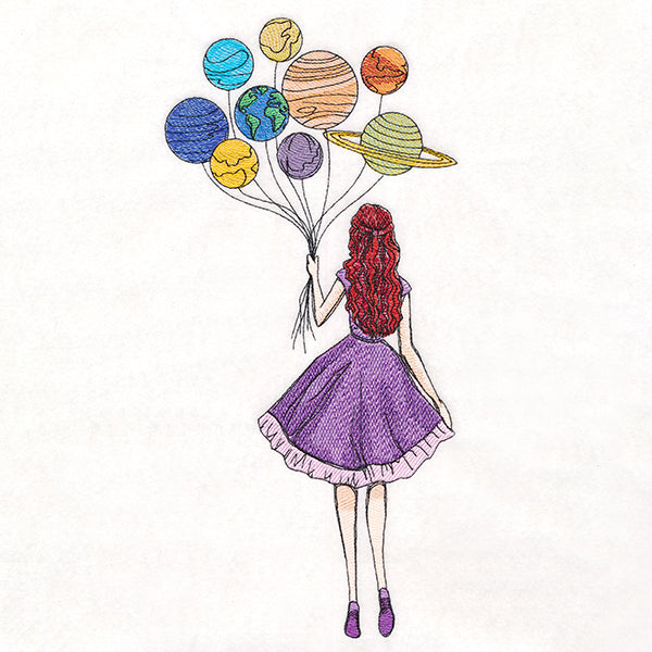 Celestial Balloons Girl