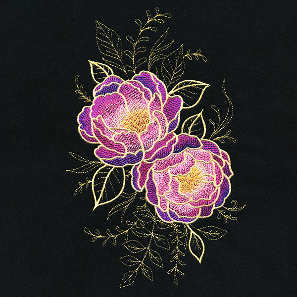 Gilded Peony Spray