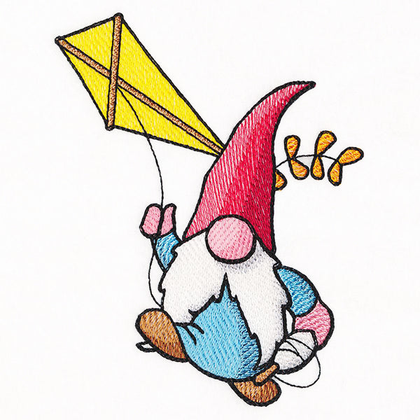 Kite Flying Gnomie Pete