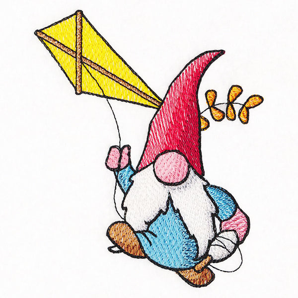 Kite Flying Gnomie Pete