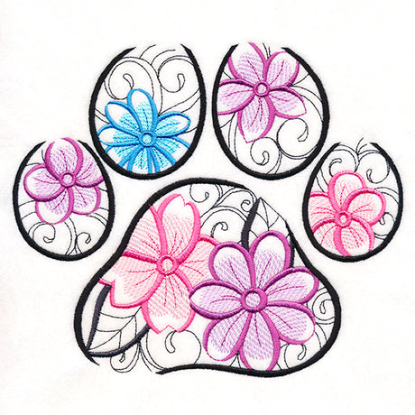 Floral Pawprint