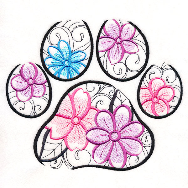 Floral Pawprint