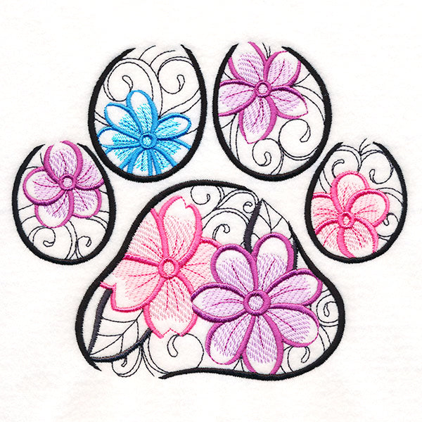 Floral Pawprint