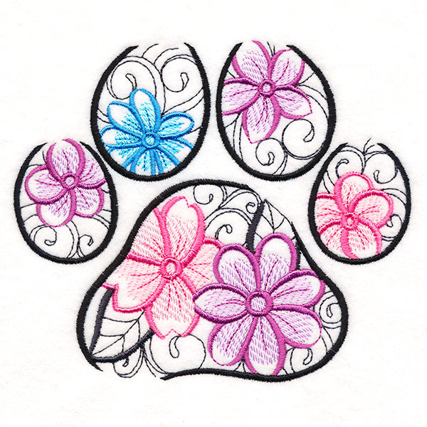 Floral Pawprint
