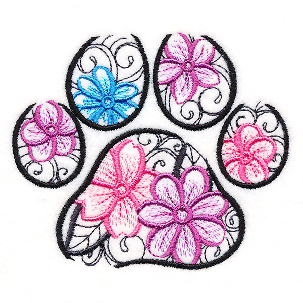 Floral Pawprint