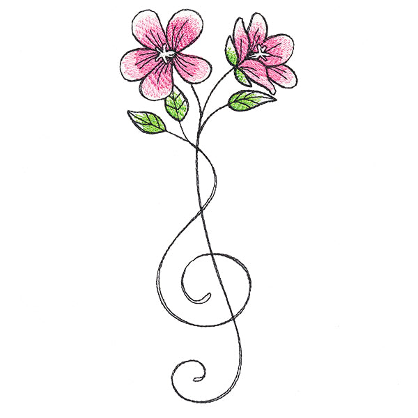Blooming Treble Clef