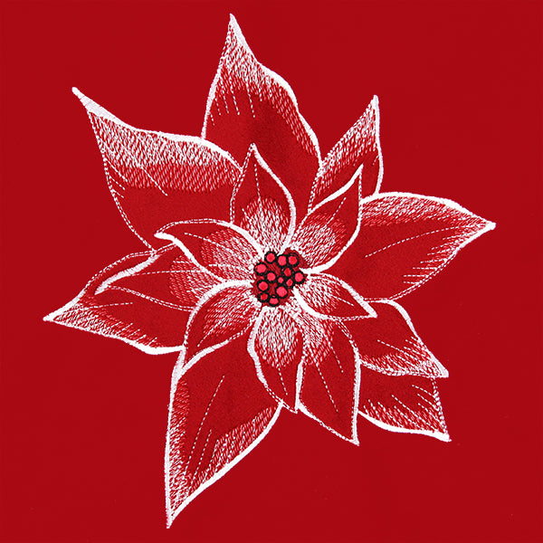 Peaceful Petals Poinsettia (Embossed)