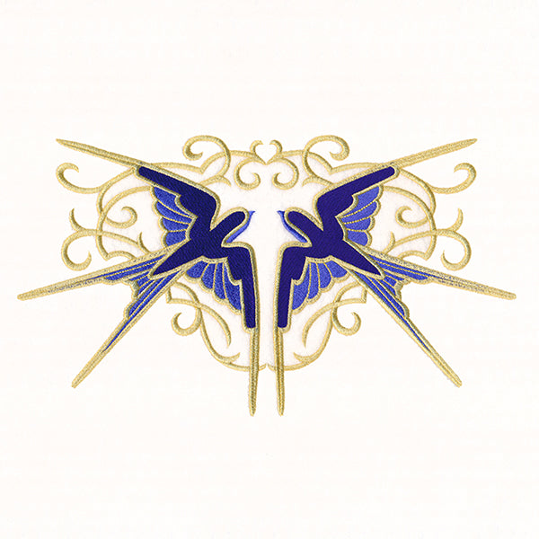Elegant Baroque Swallows