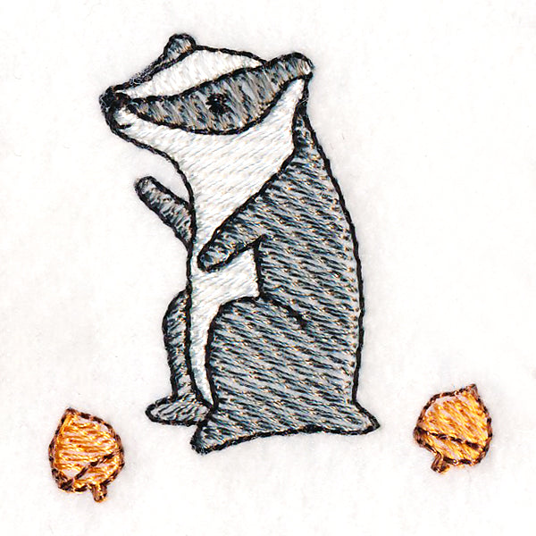 Adorable Woodland Badger
