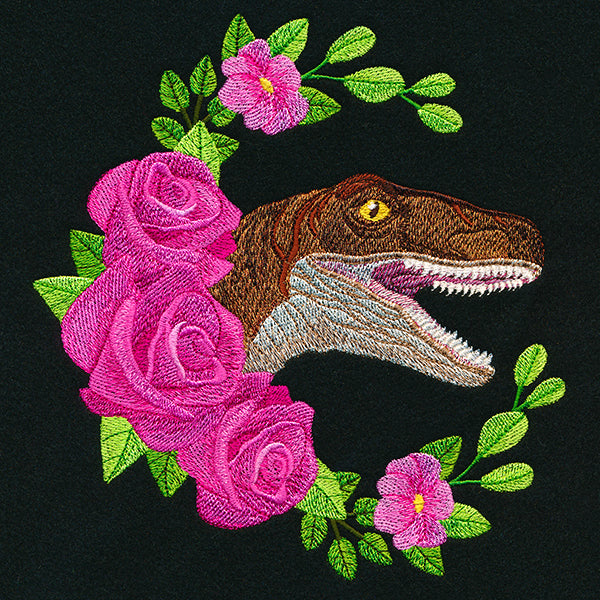 Raptor and Roses Wreath