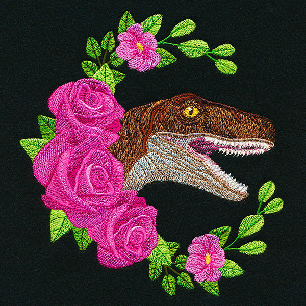 Raptor and Roses Wreath