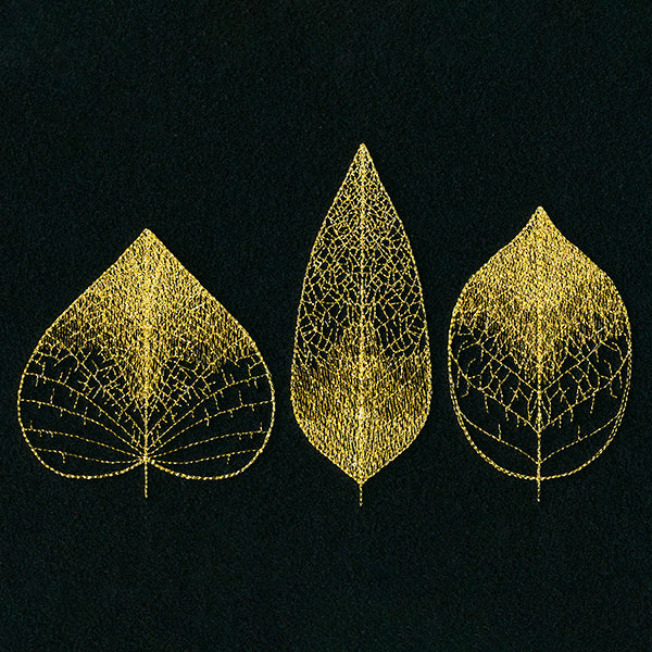 Sheer Delicate Leaf Trio
