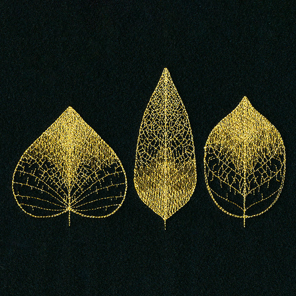 Sheer Delicate Leaf Trio