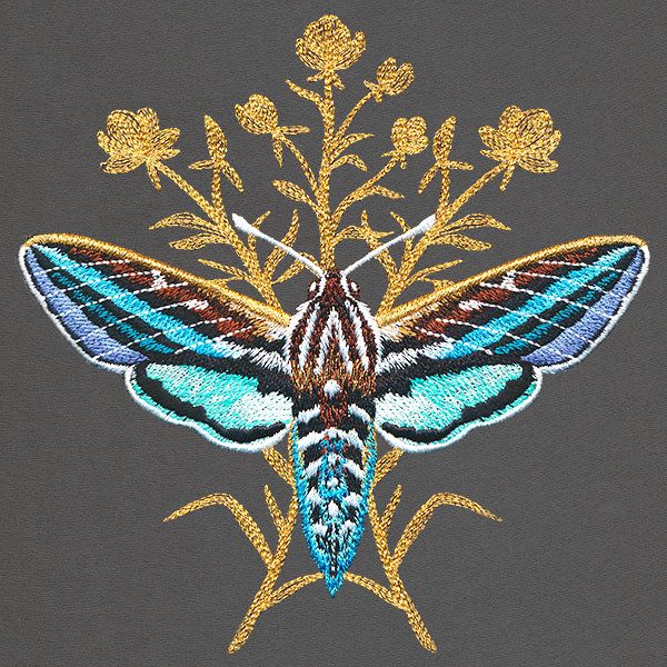 Luminous Moth in Flight