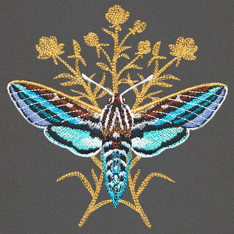 Luminous Moth in Flight