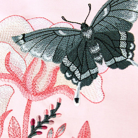 Fluttering Moth in Blooms